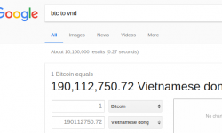 Google ra mắt công cụ tham chiếu giá Bitcoin trên công cụ tìm kiếm